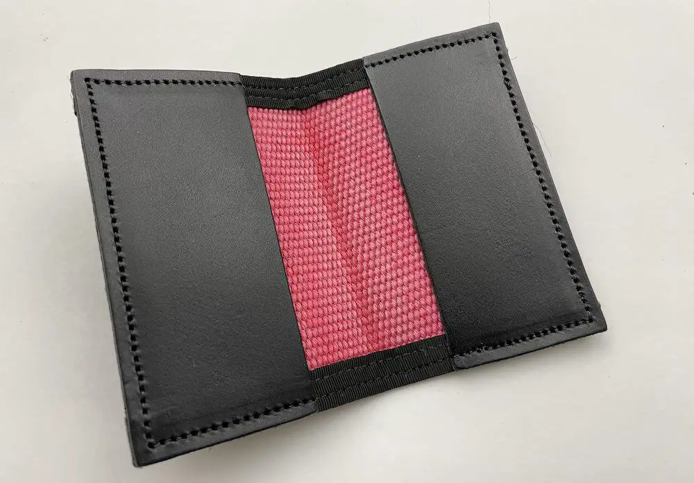 Recycled Firefighter Fire House Rookie wallet open