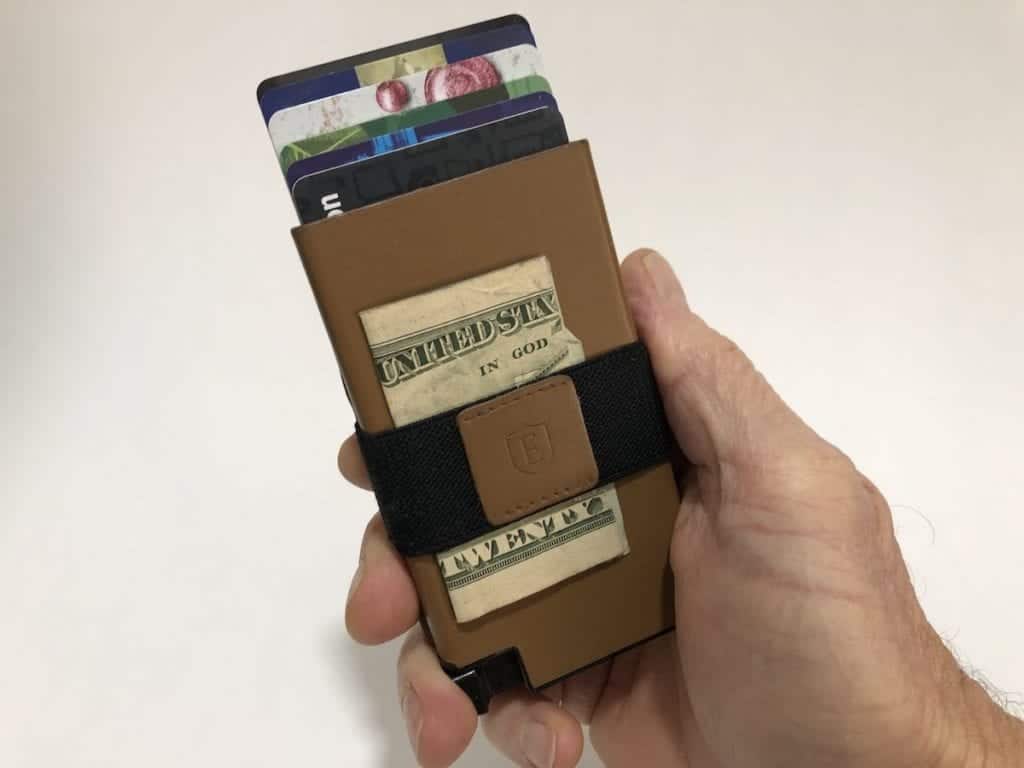 Ekster Senate smart wallet with cards extracted