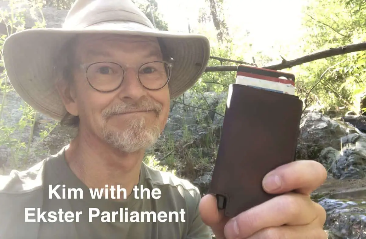 Kim with the Ekster Parliament with mountain stream behind him.