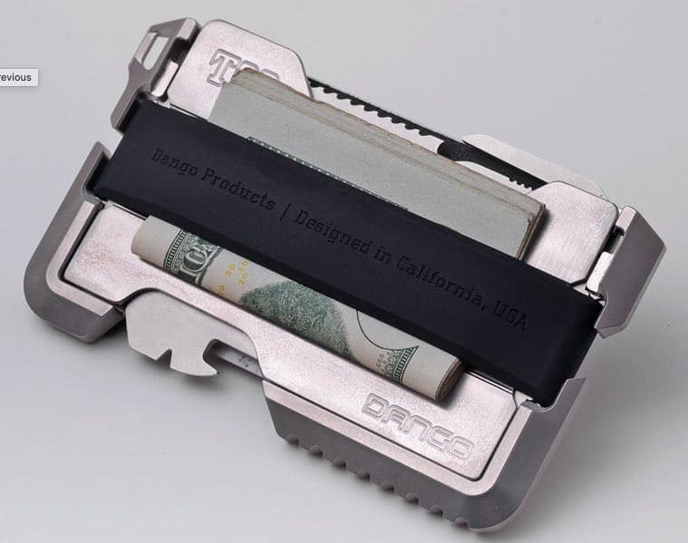 Dango T02 titanium wallet with cash strap