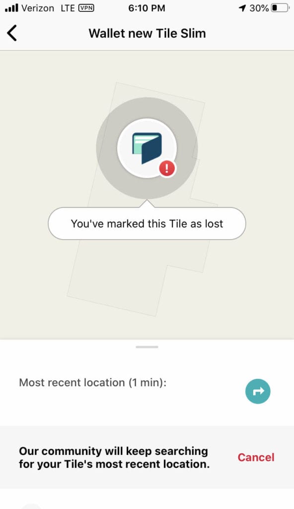 Tile app lost screen. Tile app screen Community Find