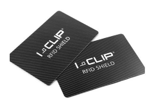 I-CLIP rifd blocking shields for I-CLIP wallet. 