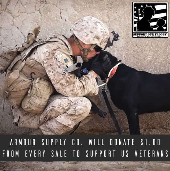 Armour supply veterans donation