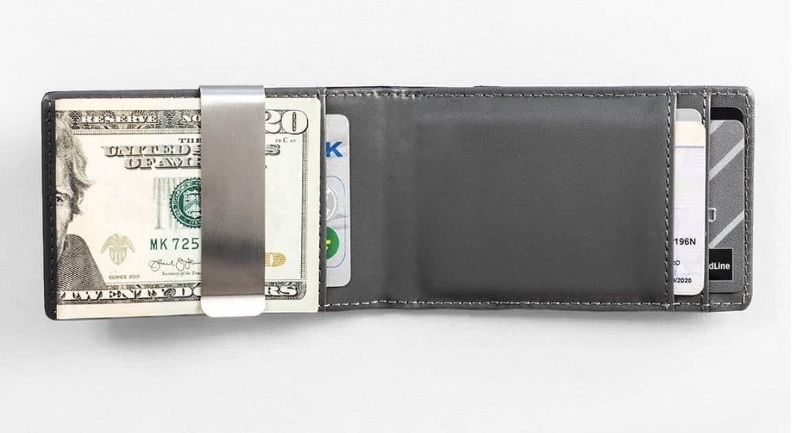 f & H money clip slim wallet