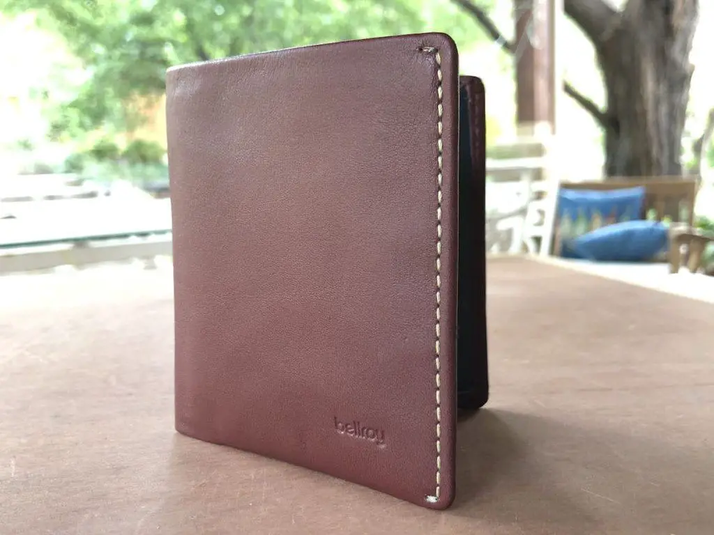 Bellroy Note Sleeve on table