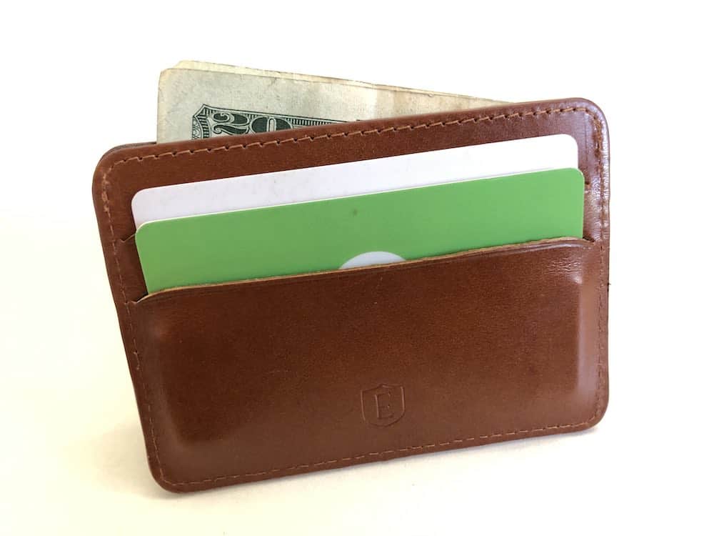 Ekster Secretary smart wallet with cards and cash