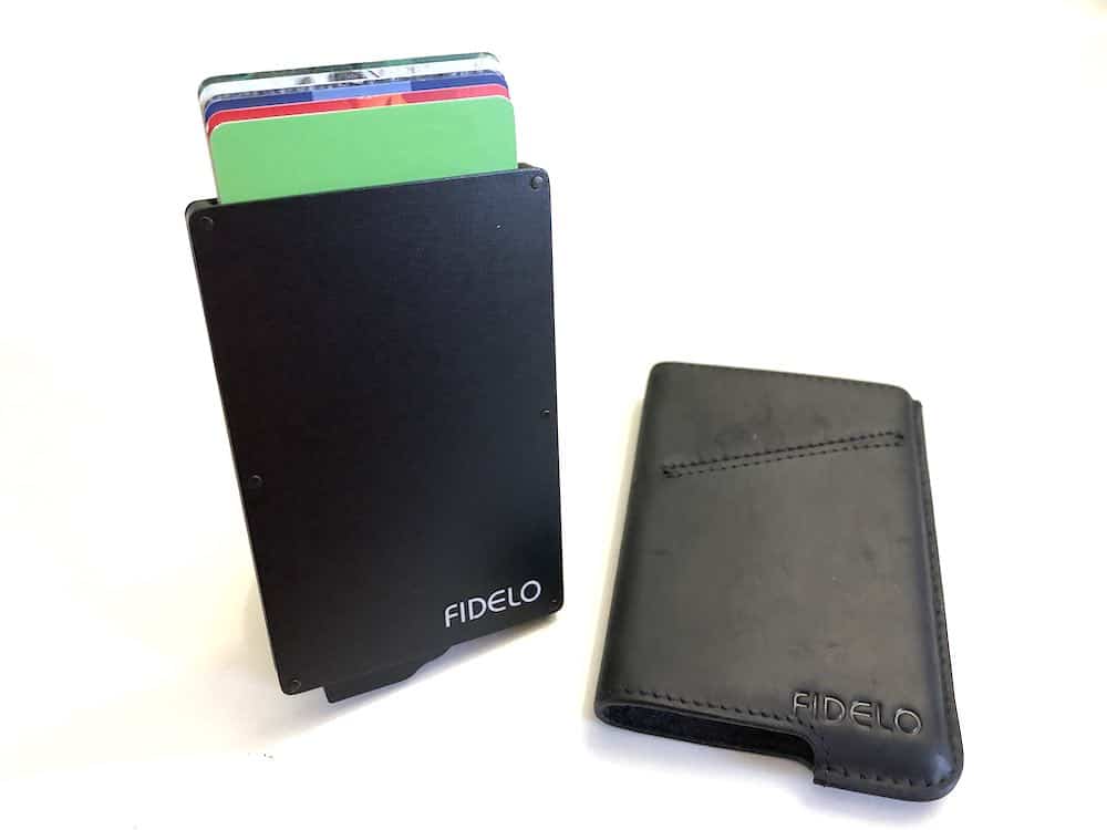 Fidelo Hybrid smart wallet with card ejector removed. 