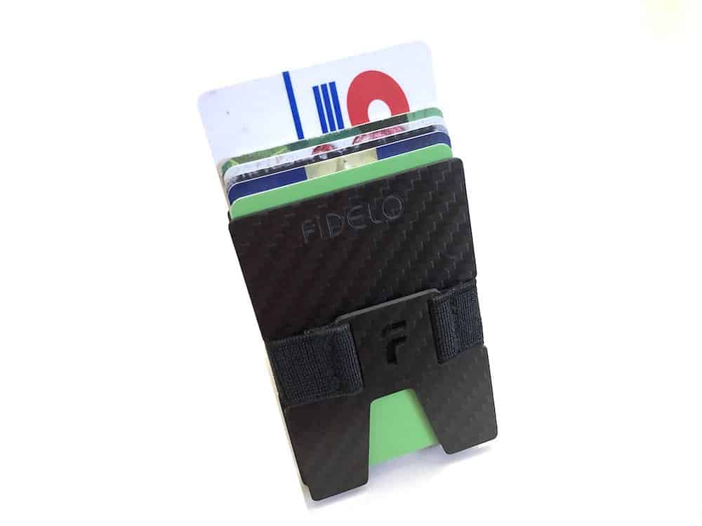Fidelo Prestige smart wallet with cards ejected
