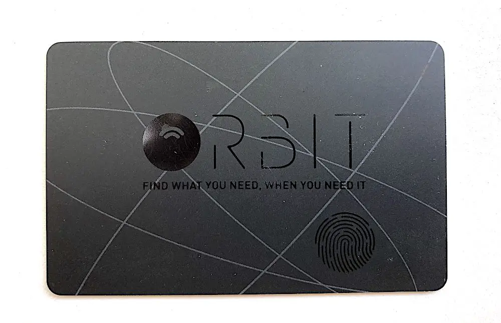 Orbit bluetooth wallet tracker card