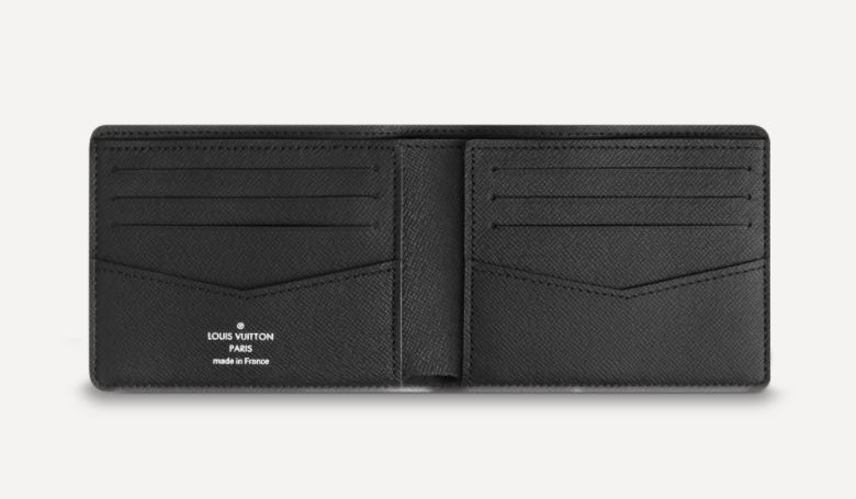 Louis Vuitton slender wallet open