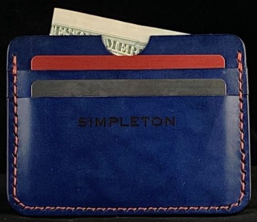 Simpleton Industries leather card holder