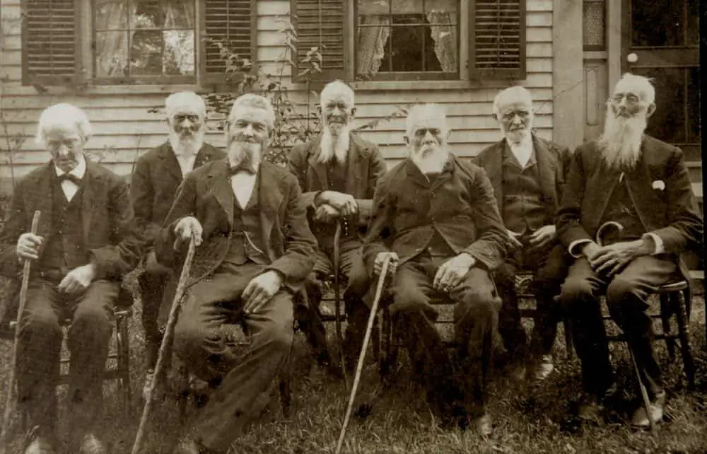 group of old men with white beards