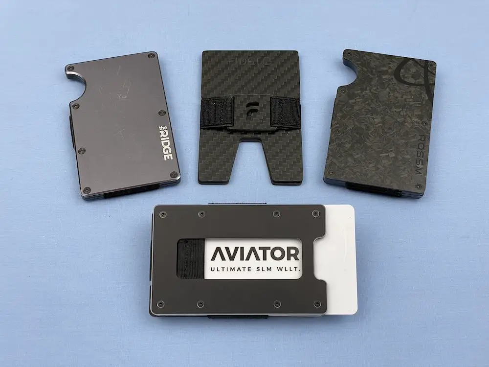Aviator Slide wallet with 3 other wallets