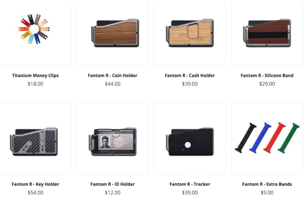 Fantom R accessories page