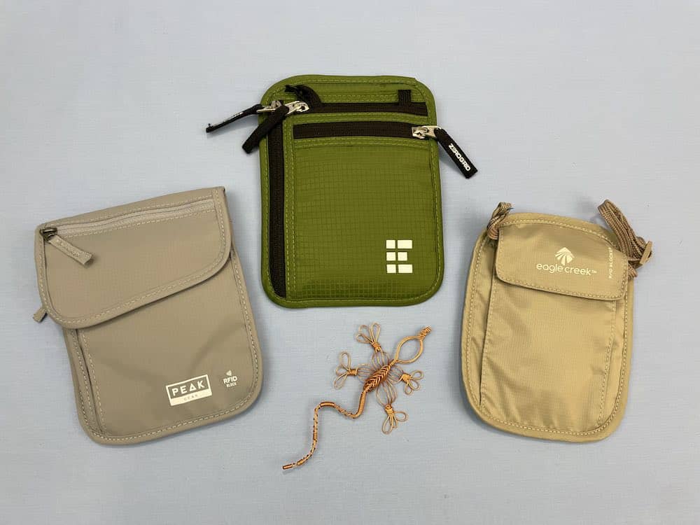 three neck wallets