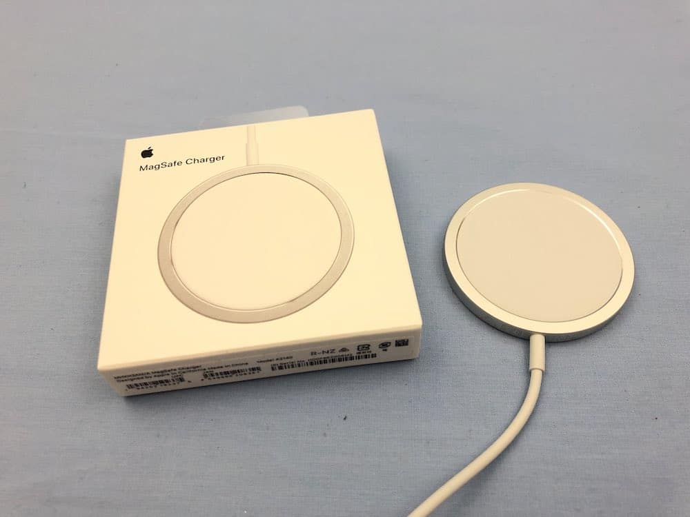 Apple MagSafe charger and box