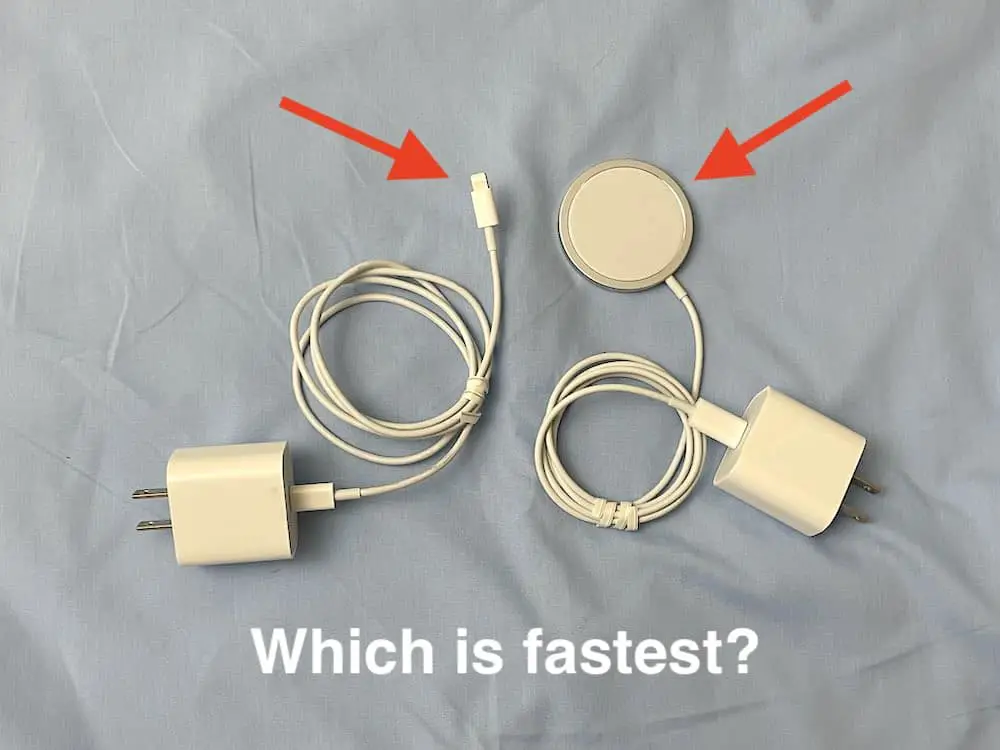 Two iPhone chargers- which is fastet