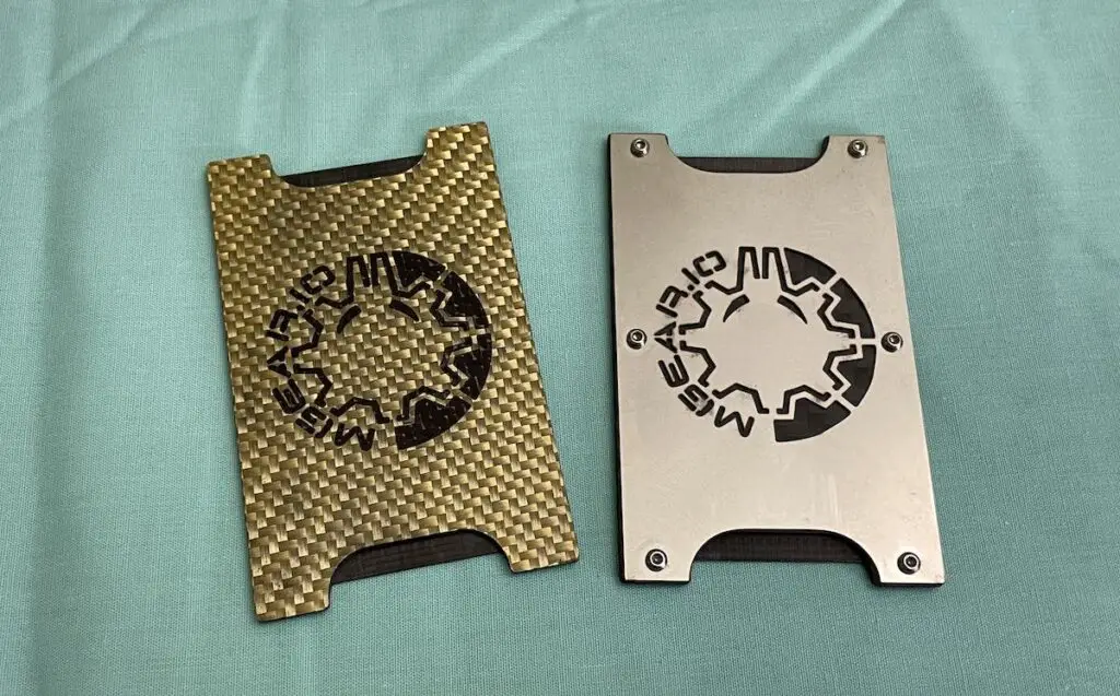 Mgear wallet 2 front plate designs