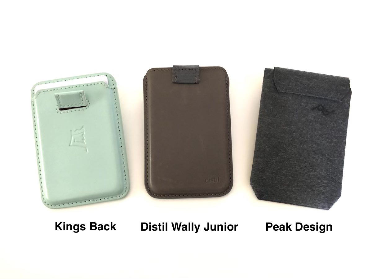 kings back, distil wally junior, peak design wallets