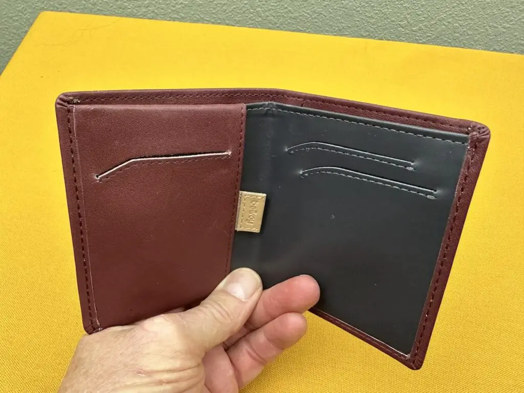 Bellroy Note Sleeve open no cards